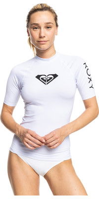 2024 Roxy Mangas Cortas Para Mujer Lycra Vest Erjwr03548 - Blanco Brillante